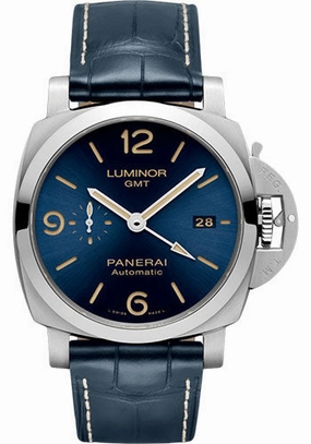 Panerai Luminor 1950 3 Days GMT Automatic Acciaio 44mm Blue - PAM01033 