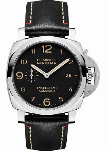 Panerai Luminor Marina - 44mm Polished Steel Case - Black Dial - PAM00910 