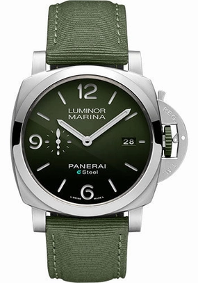 Panerai Luminor Marina eSteel Verde Smeraldo - 44mm Brushed Esteel Case - Polished Green Gradient Esteel Dial - PAM01356 