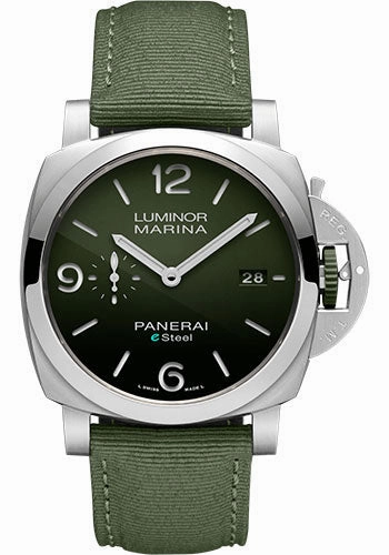Panerai Luminor Marina eSteel Verde Smeraldo - 44mm Brushed Esteel Case - Polished Green Gradient Esteel Dial - PAM01356 