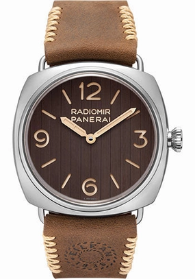 Panerai Radiomir Eilean - 45mm Engraved Patina Steel Case - Black Dial - PAM01243 