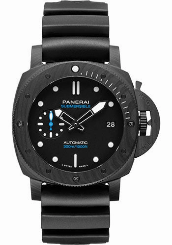 Panerai Submersible Carbotech - 42mm Carbotech Case - Black Dial - PAM01231 