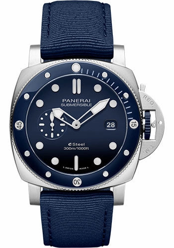 Panerai Submersible QuarantaQuattro eSteel Blu Profondo - 44mm Brushed Esteel Case - Blue Polished Gradient Dial - PAM01289 