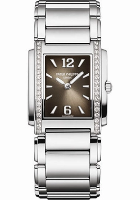 Patek Philippe Twenty~4 Watch - Medium Stainless Steel Case - Gray Arabic Dial - 4910/1200A-010 