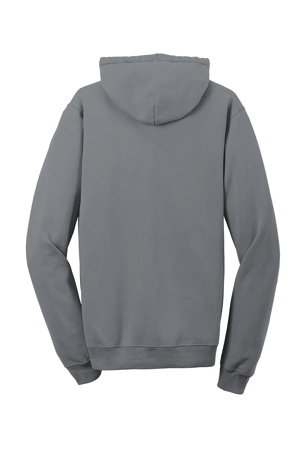 Port & Company Mens Beach Wash Fleece Hooded Sweatshirt Hoodie w/ Pouch Pocket - Pewter Grey  Buy the latest Clothing Port-Company