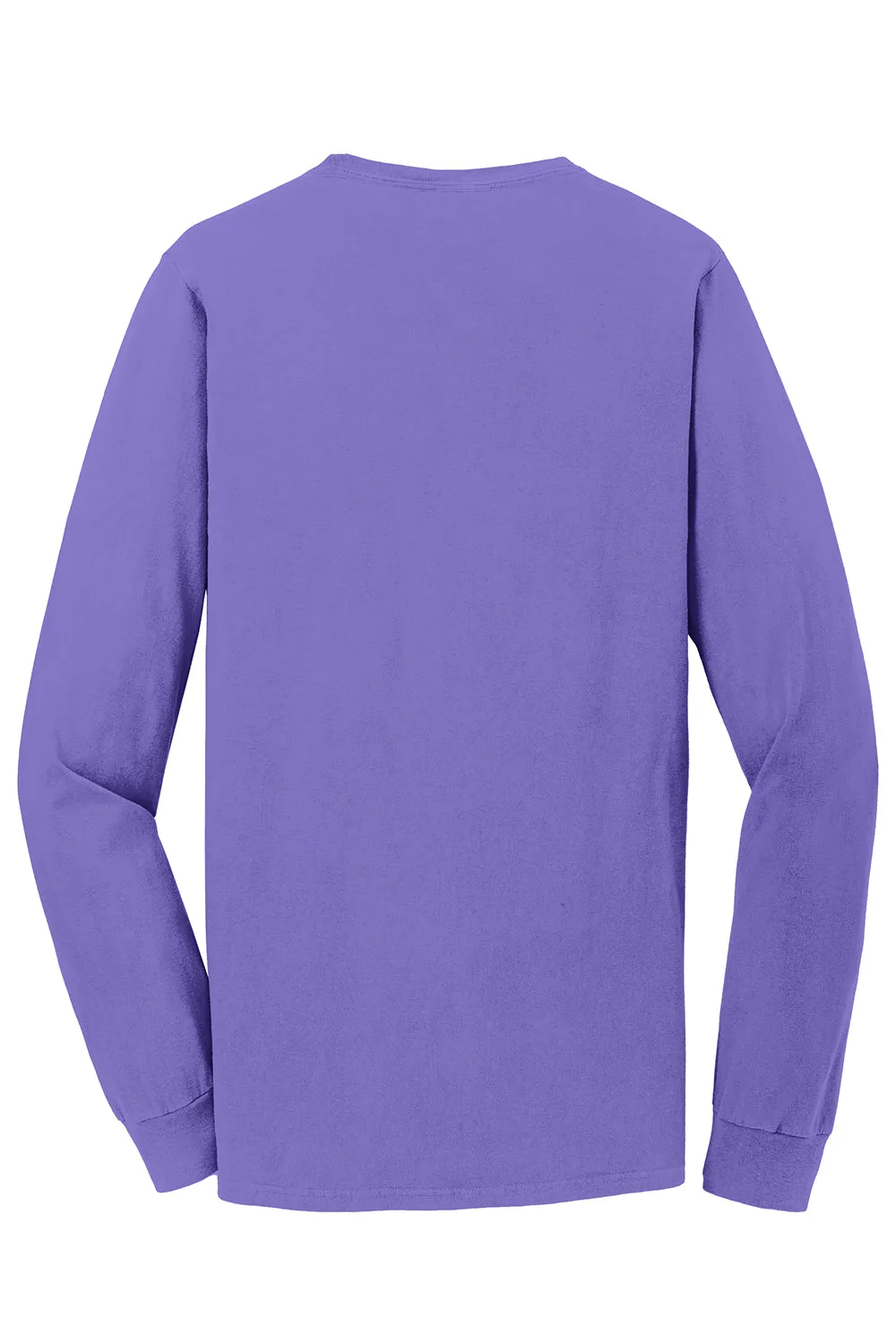 Port & Company Mens Beach Wash Long Sleeve Crewneck T-Shirt - Amethyst Purple  Buy the latest Clothing Port-Company