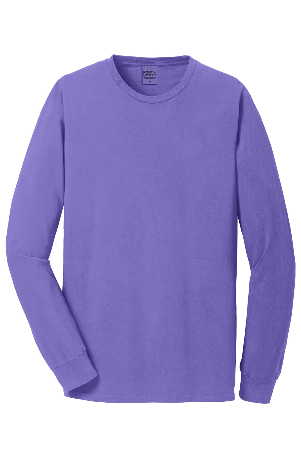 Port & Company Mens Beach Wash Long Sleeve Crewneck T-Shirt - Amethyst Purple  Buy the latest Clothing Port-Company