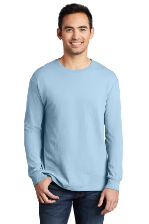 Port & Company Mens Beach Wash Long Sleeve Crewneck T-Shirt - Glacier Blue  Buy the latest Clothing Port-Company