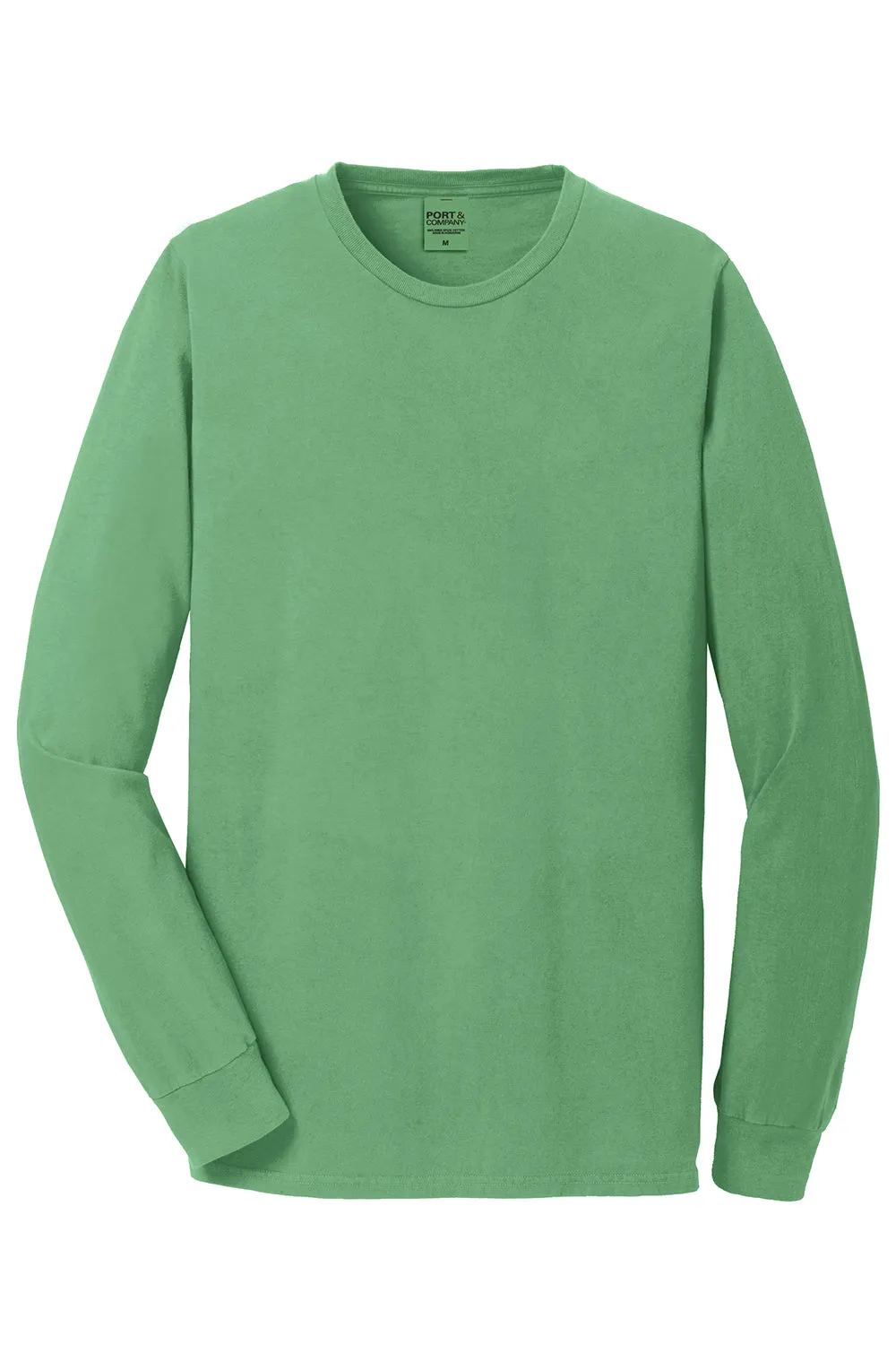 Port & Company Mens Beach Wash Long Sleeve Crewneck T-Shirt - Safari Green  Buy the latest Clothing Port-Company