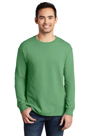 Port & Company Mens Beach Wash Long Sleeve Crewneck T-Shirt - Safari Green  Buy the latest Clothing Port-Company