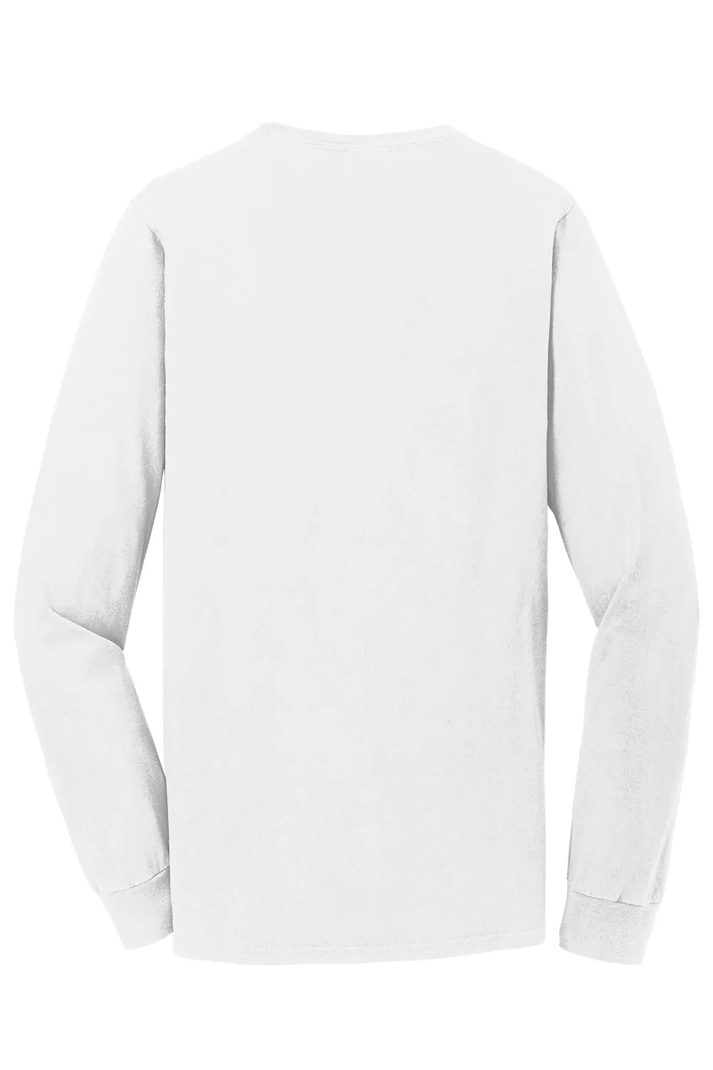 Port & Company Mens Beach Wash Long Sleeve Crewneck T-Shirt - White  Buy the latest Clothing Port-Company