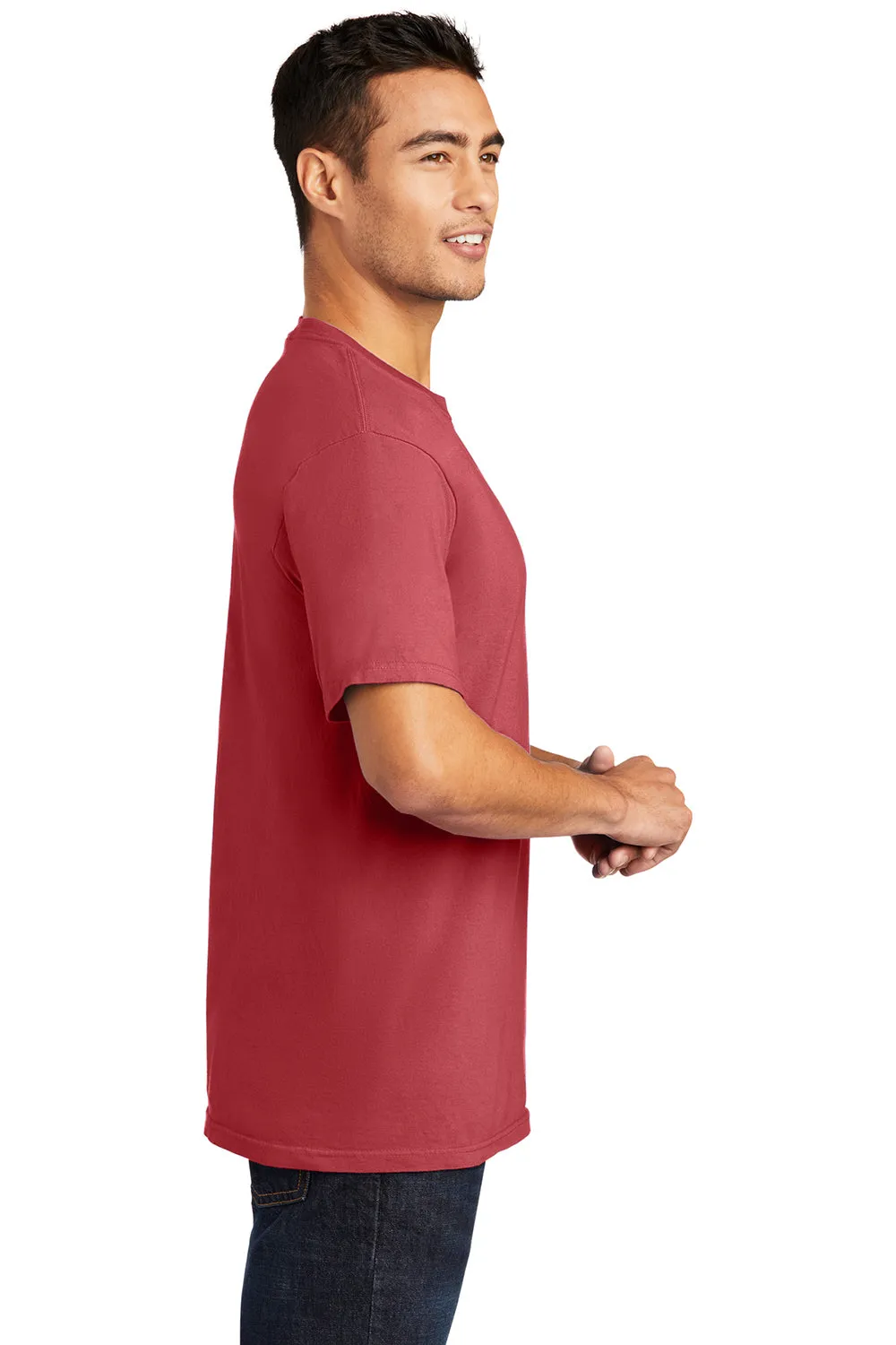 Port & Company Mens Beach Wash Short Sleeve Crewneck T-Shirt - Merlot Red  Buy the latest Clothing Port-Company