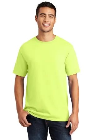 Port & Company Mens Beach Wash Short Sleeve Crewneck T-Shirt - Neon Yellow  Buy the latest Clothing Port-Company