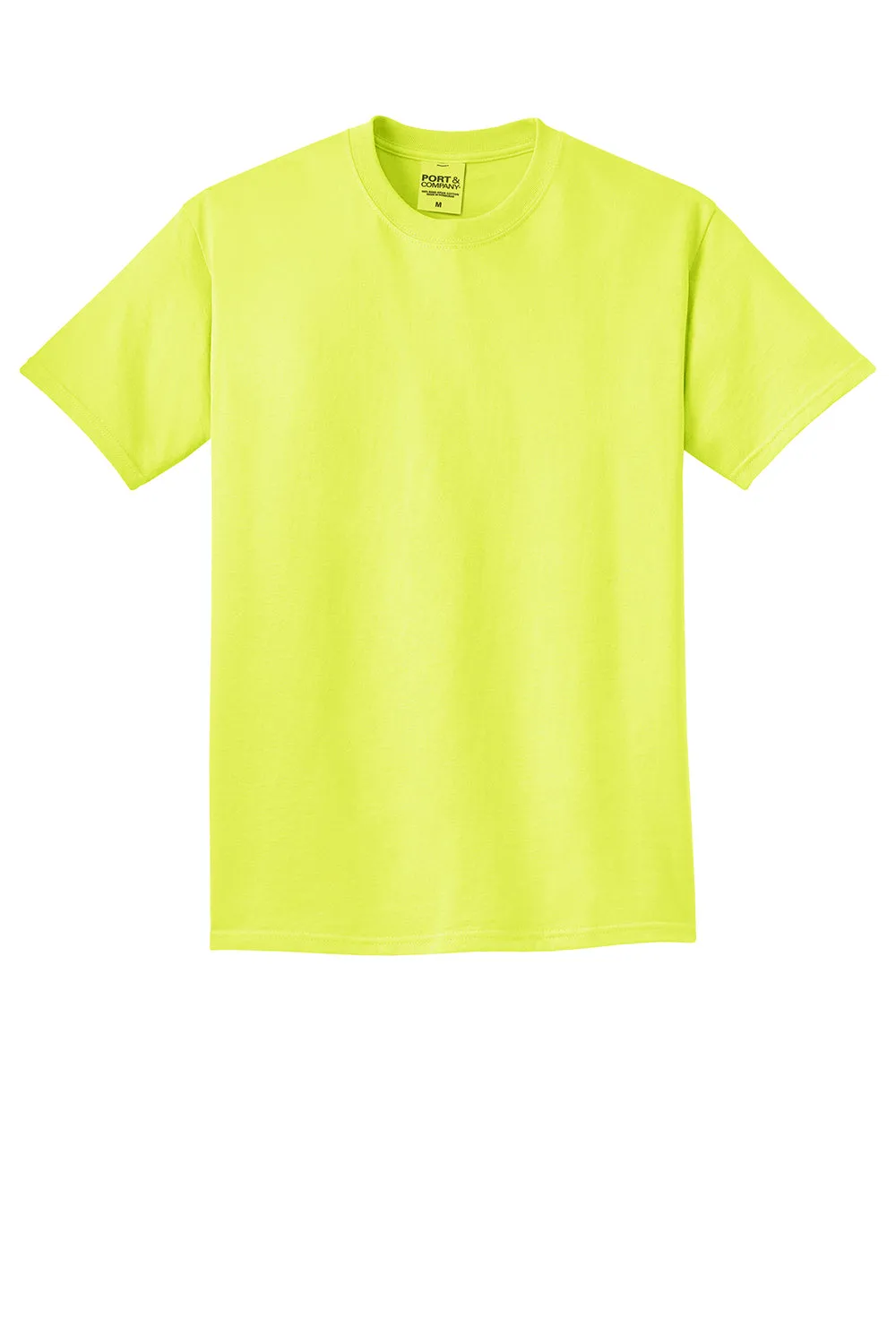 Port & Company Mens Beach Wash Short Sleeve Crewneck T-Shirt - Neon Yellow  Buy the latest Clothing Port-Company