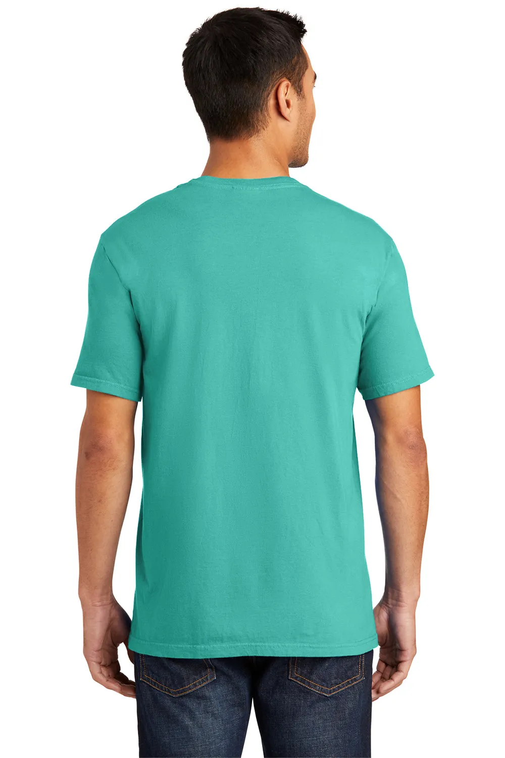 Port & Company Mens Beach Wash Short Sleeve Crewneck T-Shirt - Peacock Green  Buy the latest Clothing Port-Company