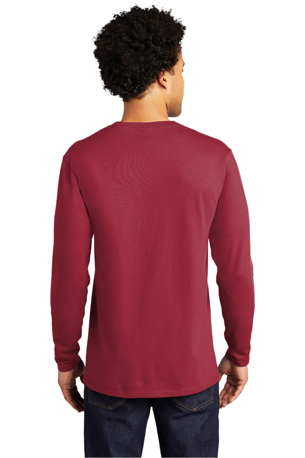 Port & Company Mens Bouncer Long Sleeve Crewneck T-Shirt - Rich Red  Buy the latest Clothing Port-Company