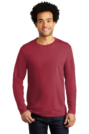 Port & Company Mens Bouncer Long Sleeve Crewneck T-Shirt - Rich Red  Buy the latest Clothing Port-Company