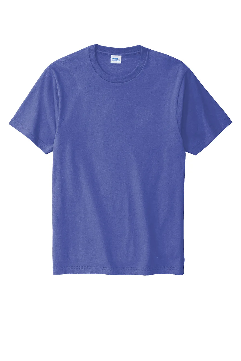 Port & Company Mens Bouncer Short Sleeve Crewneck T-Shirt - Blue Iris  Buy the latest Clothing Port-Company