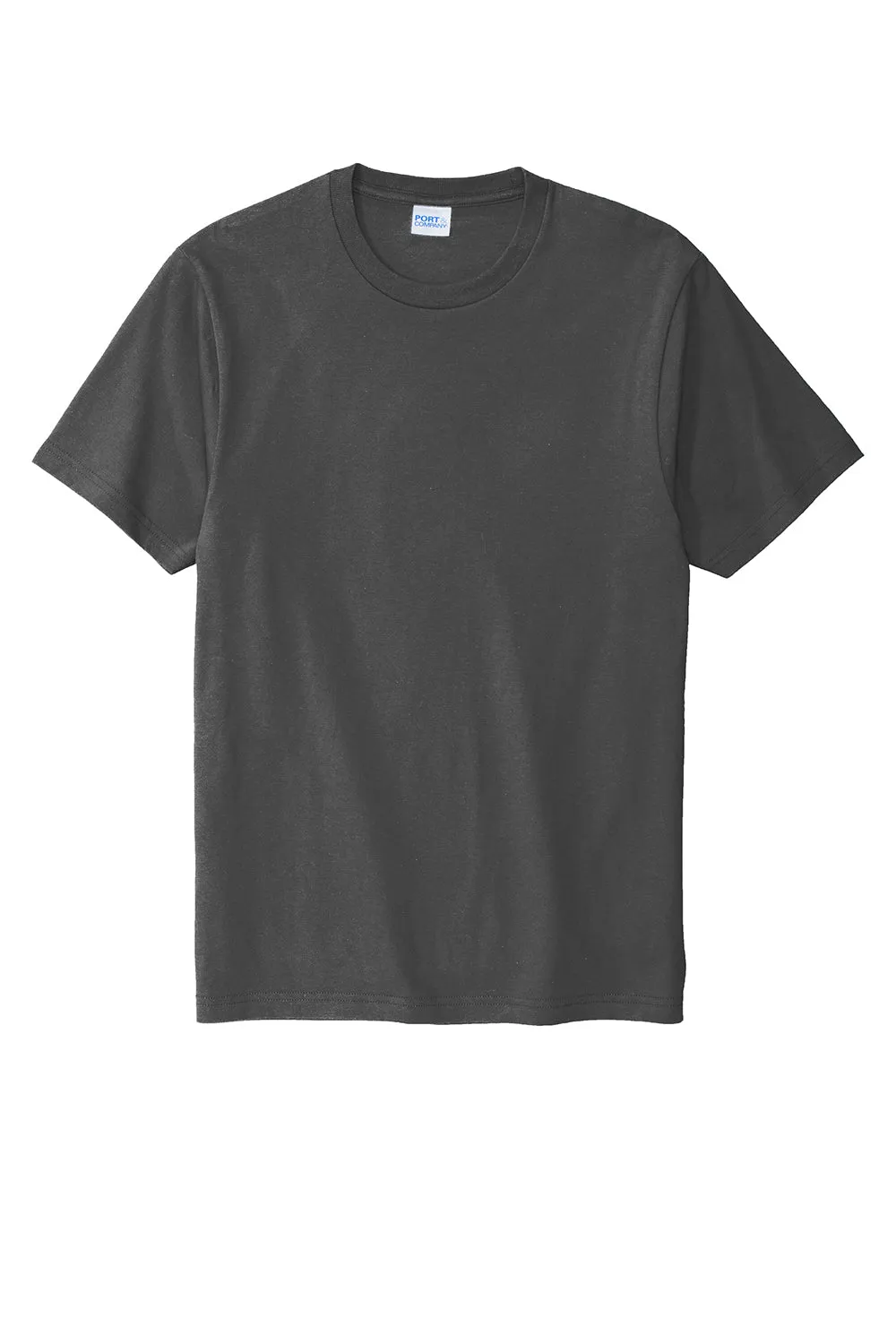 Port & Company Mens Bouncer Short Sleeve Crewneck T-Shirt - Coal Grey  Buy the latest Clothing Port-Company