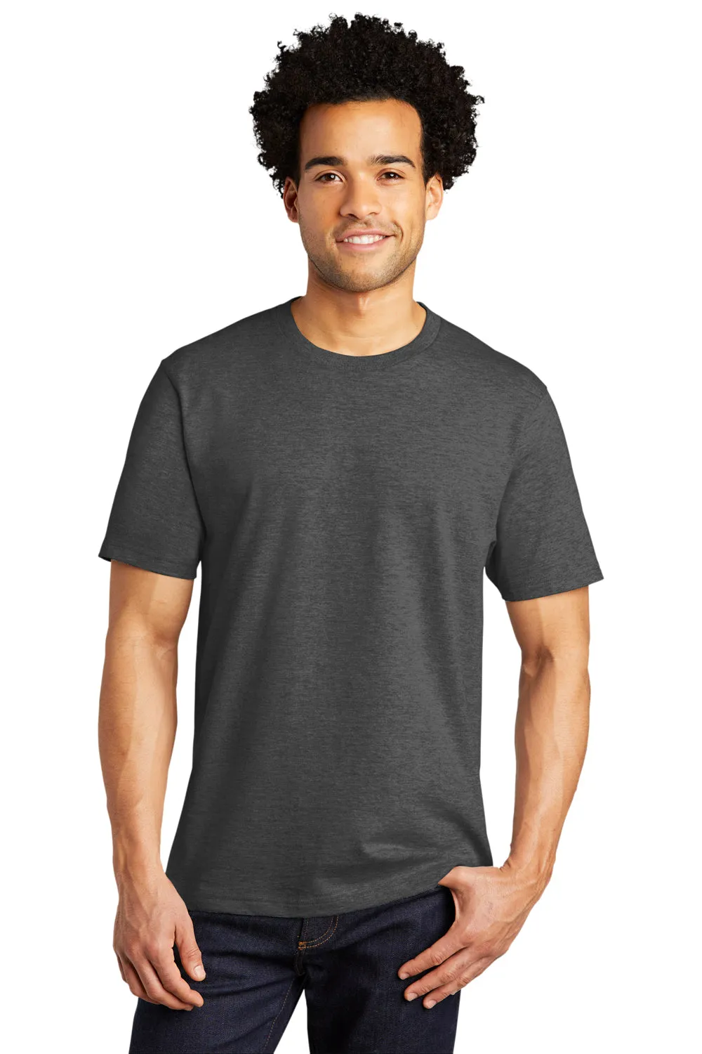 Port & Company Mens Bouncer Short Sleeve Crewneck T-Shirt - Heather Dark Grey  Buy the latest Clothing Port-Company