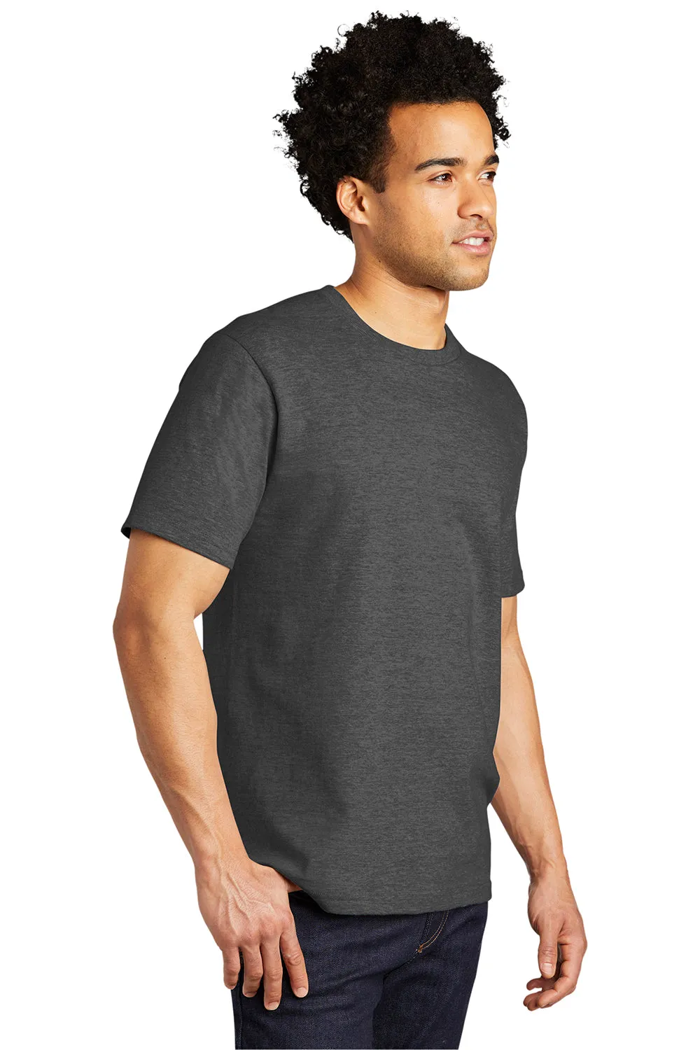 Port & Company Mens Bouncer Short Sleeve Crewneck T-Shirt - Heather Dark Grey  Buy the latest Clothing Port-Company