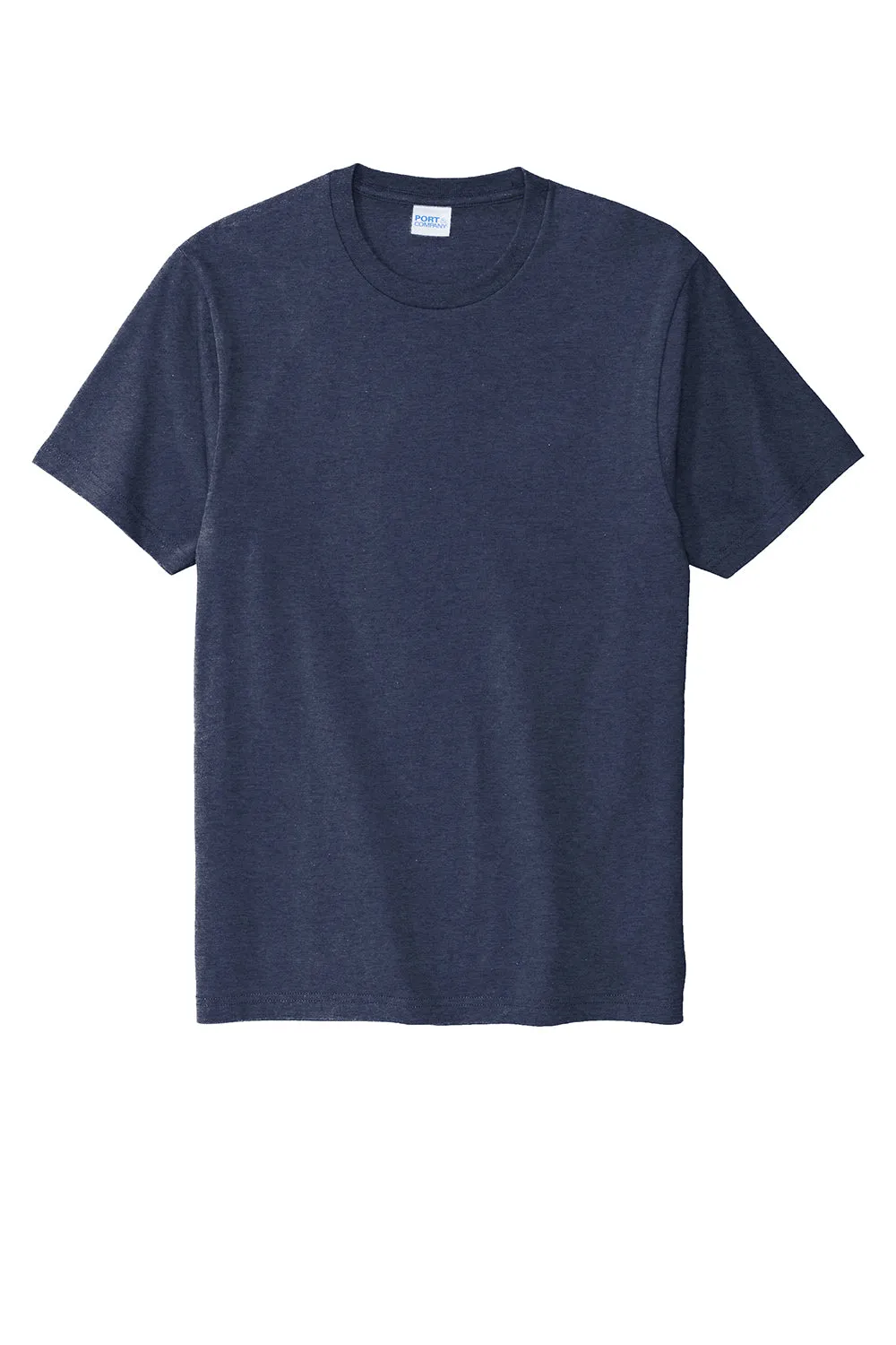 Port & Company Mens Bouncer Short Sleeve Crewneck T-Shirt - Heather Team Navy Blue  Buy the latest Clothing Port-Company