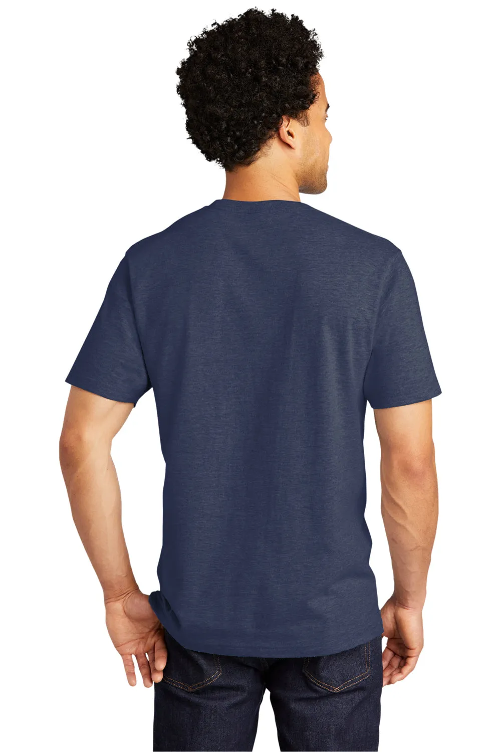 Port & Company Mens Bouncer Short Sleeve Crewneck T-Shirt - Heather Team Navy Blue  Buy the latest Clothing Port-Company