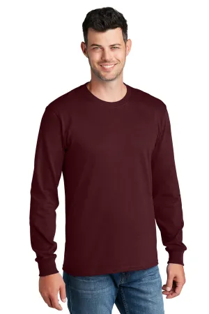 Port & Company Mens Core Long Sleeve Crewneck T-Shirt - Athletic Maroon  Buy the latest Clothing Port-Company