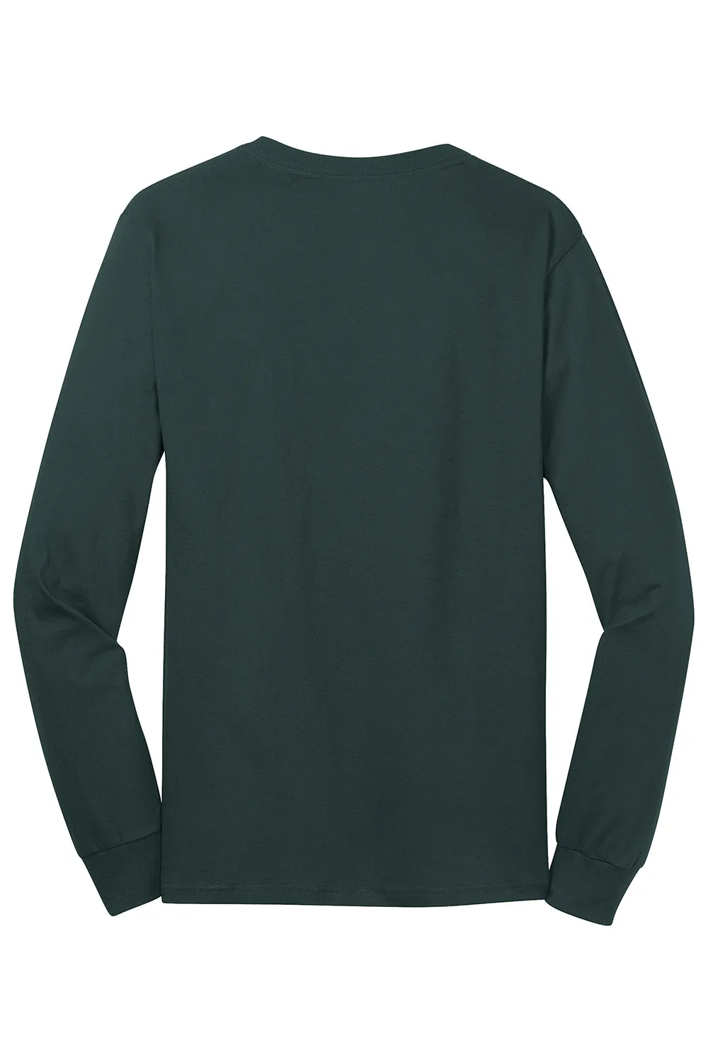 Port & Company Mens Core Long Sleeve Crewneck T-Shirt - Dark Green  Buy the latest Clothing Port-Company