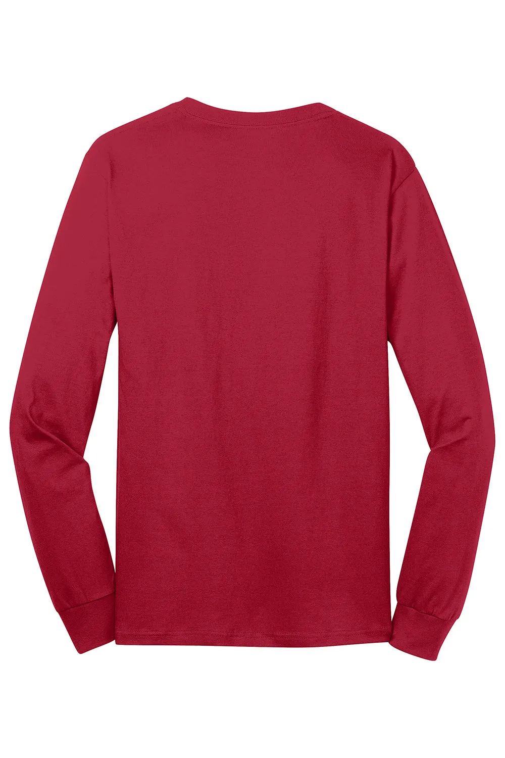 Port & Company Mens Core Long Sleeve Crewneck T-Shirt - Red  Buy the latest Clothing Port-Company