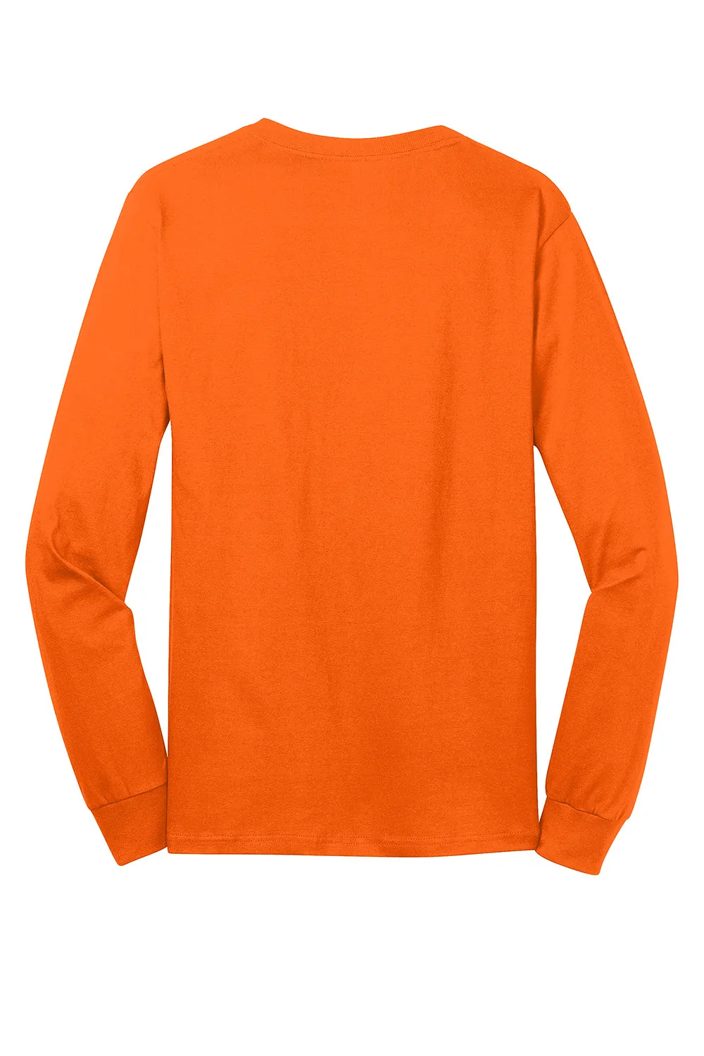 Port & Company Mens Core Long Sleeve Crewneck T-Shirt - Safety Orange  Buy the latest Clothing Port-Company