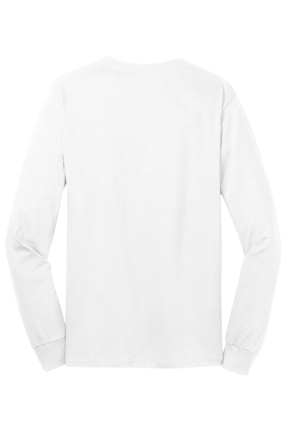 Port & Company Mens Core Long Sleeve Crewneck T-Shirt - White  Buy the latest Clothing Port-Company