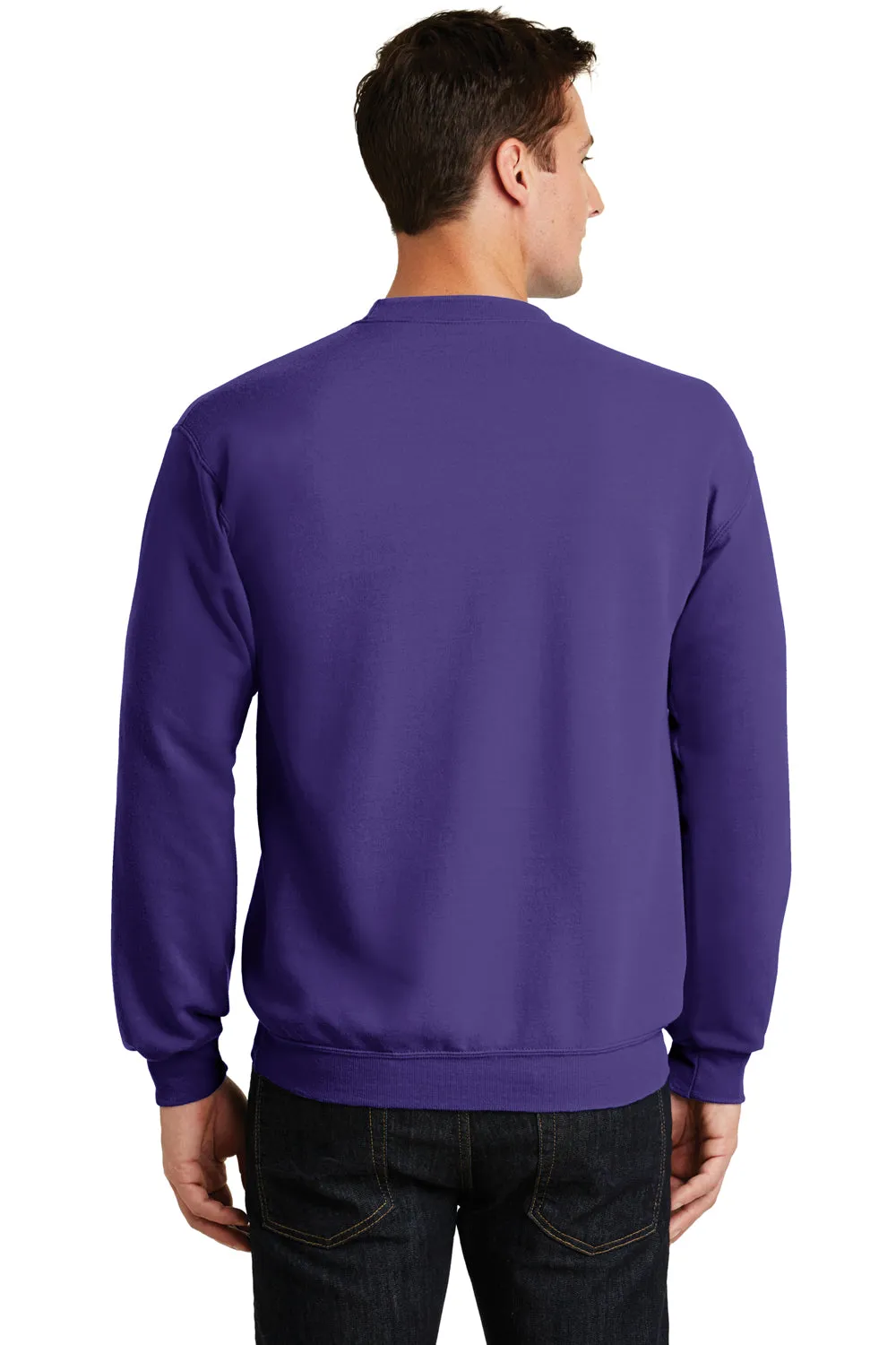 Port & Company Mens Core Pill Resistant Fleece Crewneck Sweatshirt - Purple  Buy the latest Clothing Port-Company