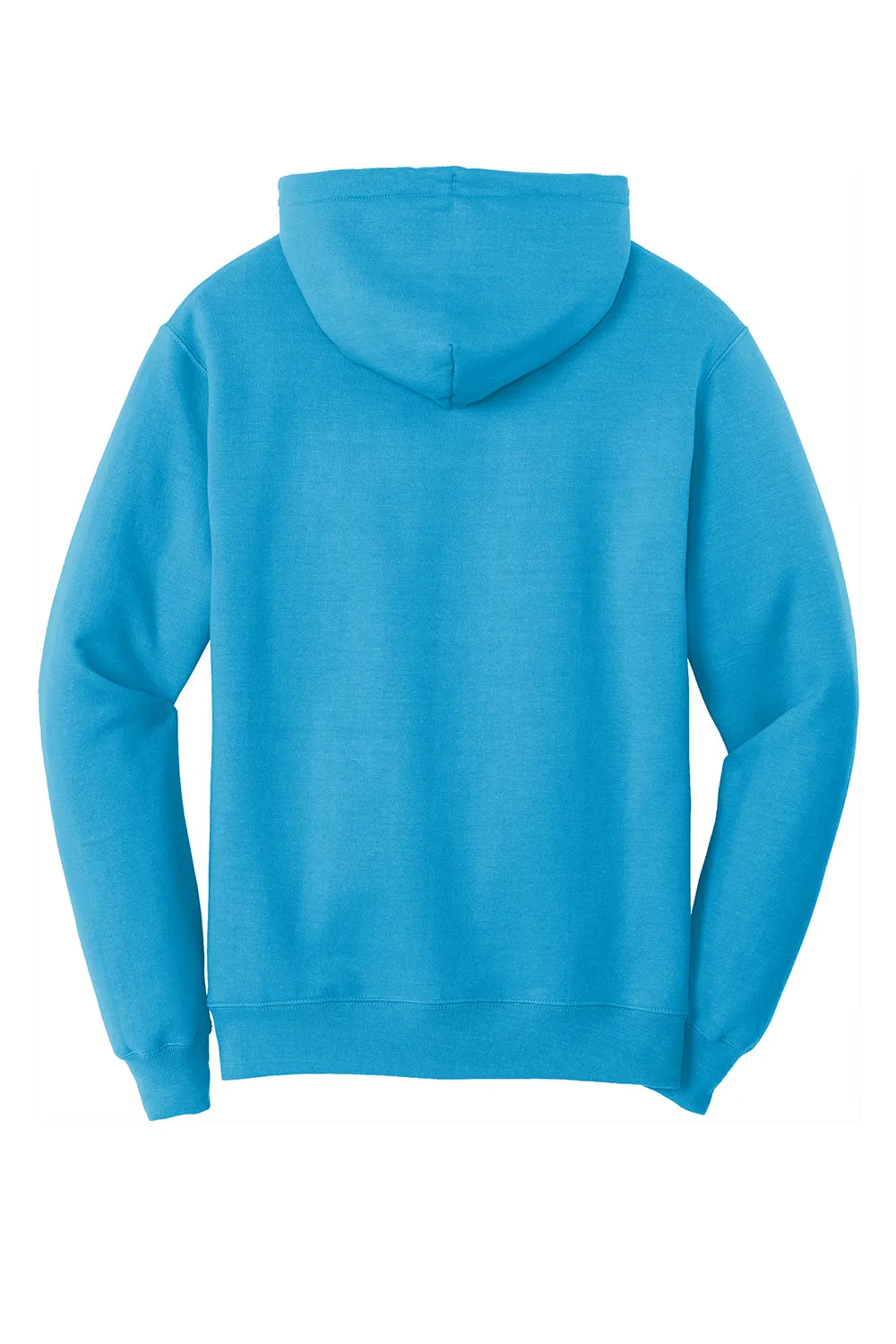 Port & Company Mens Core Pill Resistant Fleece Hooded Sweatshirt Hoodie w/ Pouch Pocket - Neon Blue  Buy the latest Clothing Port-Company