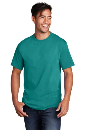 Port & Company Mens Core Short Sleeve Crewneck T-Shirt - Bright Aqua Blue  Buy the latest Clothing Port-Company