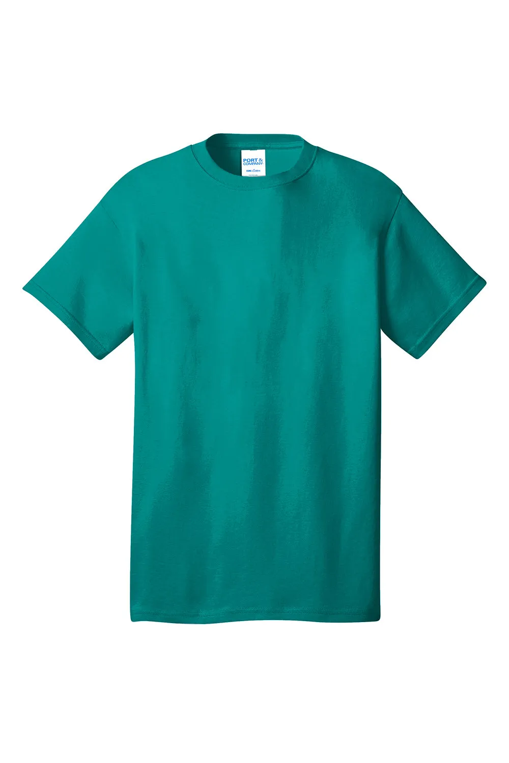 Port & Company Mens Core Short Sleeve Crewneck T-Shirt - Bright Aqua Blue  Buy the latest Clothing Port-Company
