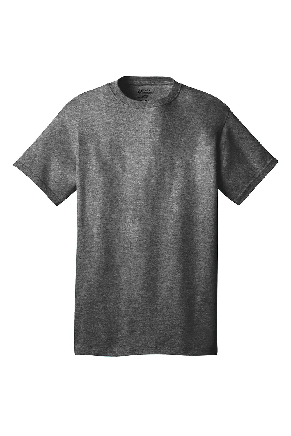 Port & Company Mens Core Short Sleeve Crewneck T-Shirt - Heather Graphite Grey  Buy the latest Clothing Port-Company