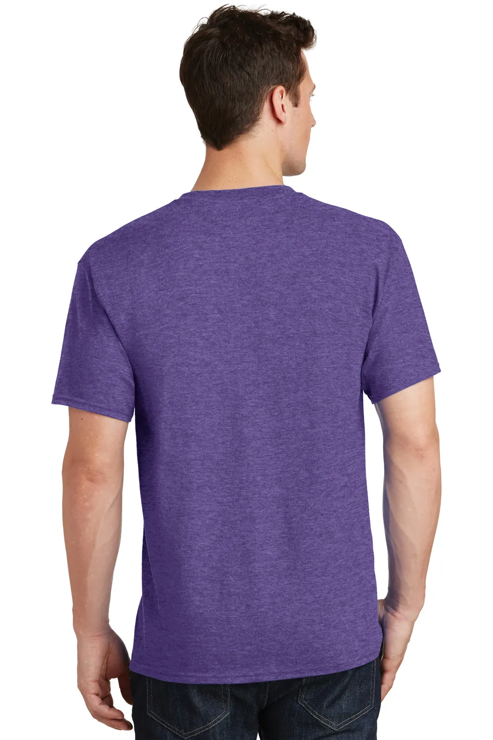 Port & Company Mens Core Short Sleeve Crewneck T-Shirt - Heather Purple  Buy the latest Clothing Port-Company