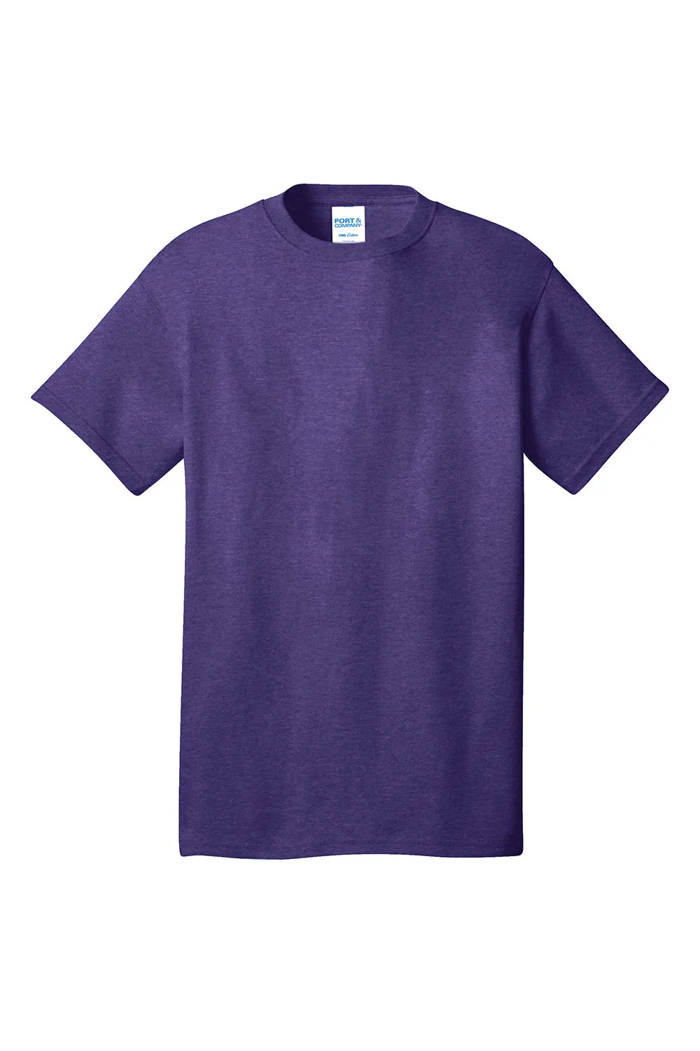 Port & Company Mens Core Short Sleeve Crewneck T-Shirt - Heather Purple  Buy the latest Clothing Port-Company