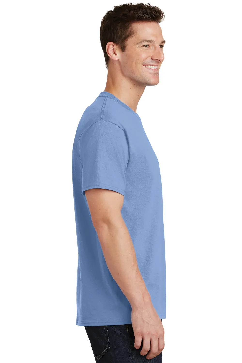 Port & Company Mens Core Short Sleeve Crewneck T-Shirt - Light Blue  Buy the latest Clothing Port-Company