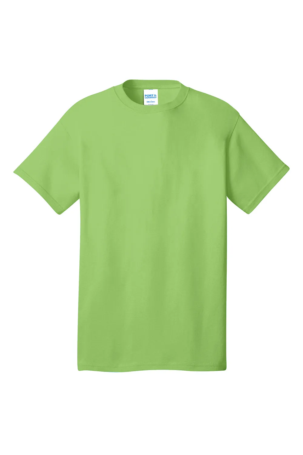 Port & Company Mens Core Short Sleeve Crewneck T-Shirt - Lime Green  Buy the latest Clothing Port-Company