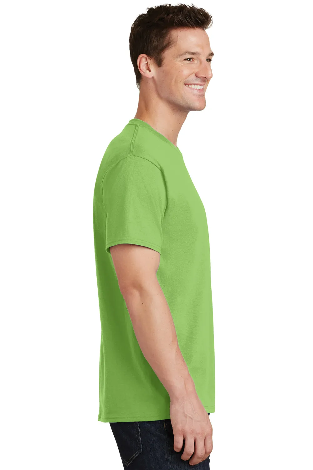 Port & Company Mens Core Short Sleeve Crewneck T-Shirt - Lime Green  Buy the latest Clothing Port-Company