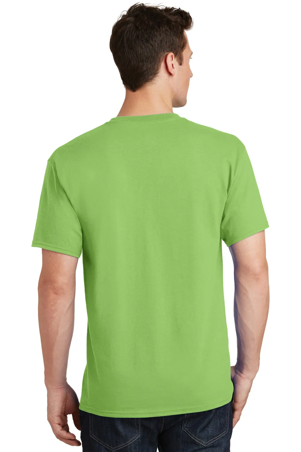Port & Company Mens Core Short Sleeve Crewneck T-Shirt - Lime Green  Buy the latest Clothing Port-Company