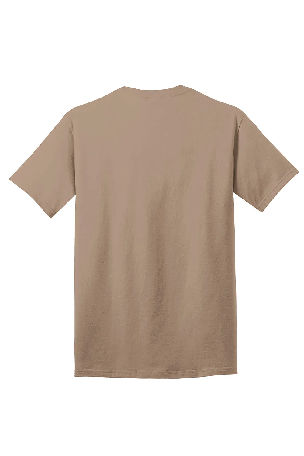 Port & Company Mens Core Short Sleeve Crewneck T-Shirt - Sand Brown  Buy the latest Clothing Port-Company