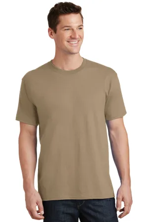 Port & Company Mens Core Short Sleeve Crewneck T-Shirt - Sand Brown  Buy the latest Clothing Port-Company