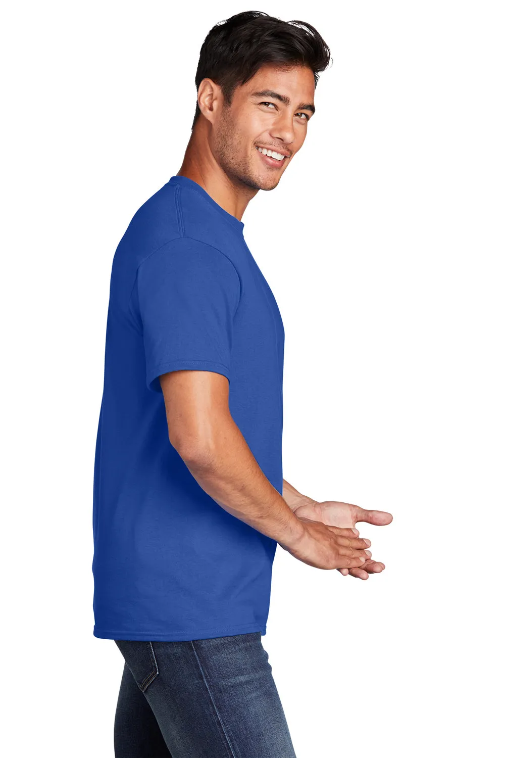 Port & Company Mens Core Short Sleeve Crewneck T-Shirt - True Royal Blue  Buy the latest Clothing Port-Company