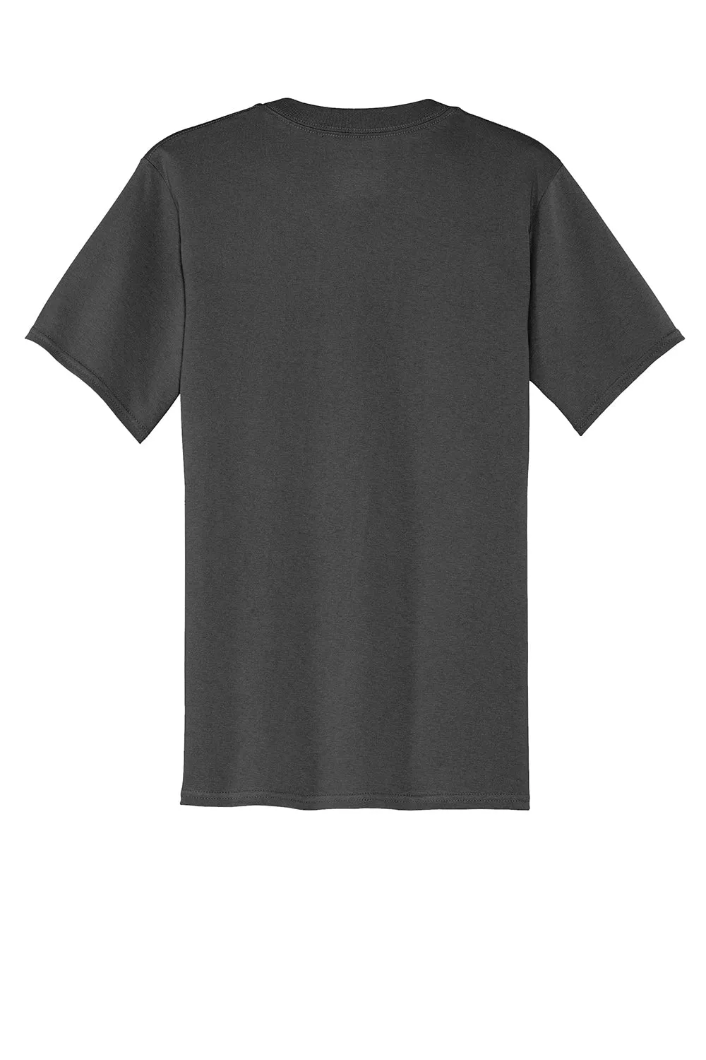 Port & Company Mens Core Short Sleeve Crewneck T-Shirt w/ Pocket - Charcoal Grey  Buy the latest Clothing Port-Company