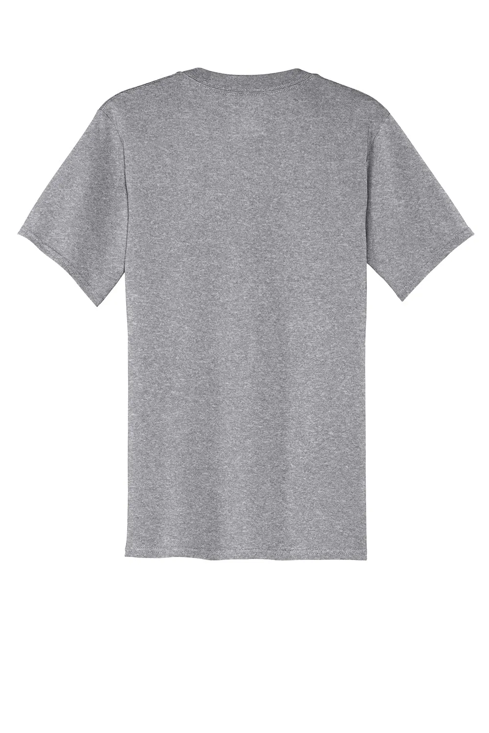 Port & Company Mens Core Short Sleeve Crewneck T-Shirt w/ Pocket - Heather Grey  Buy the latest Clothing Port-Company