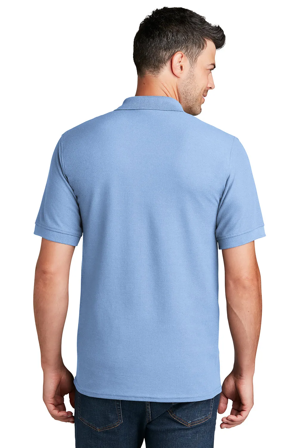 Port & Company Mens Core Stain Resistant Short Sleeve Polo Shirt - Light Blue  Buy the latest Clothing Port-Company