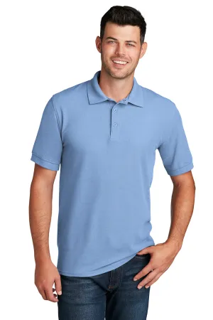 Port & Company Mens Core Stain Resistant Short Sleeve Polo Shirt - Light Blue  Buy the latest Clothing Port-Company